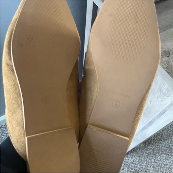 Steve Madden Tan Suede Loafers Slide Sandals with Buckle - Picture 4 of 4